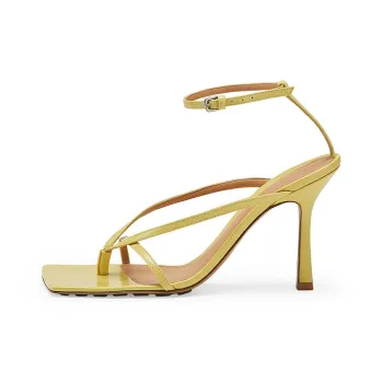 Bottega Veneta Stretch Strap Sandals Women's Huanghuali Yellow