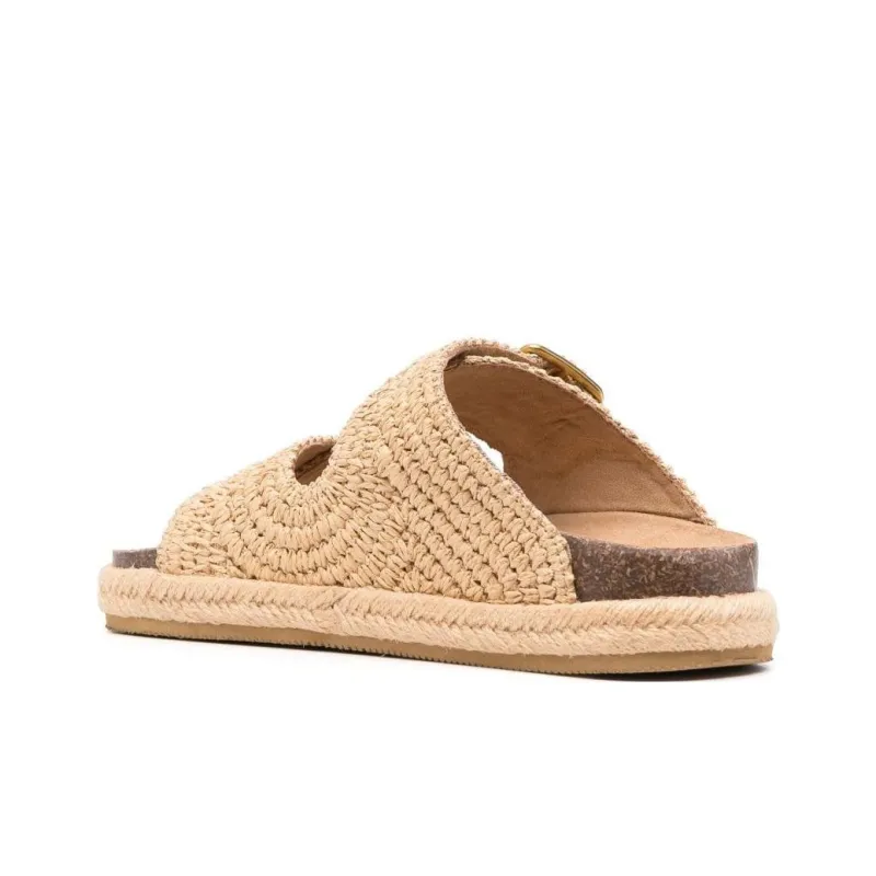 KARL LAGERFELD Slide Slippers Women's Beige-3