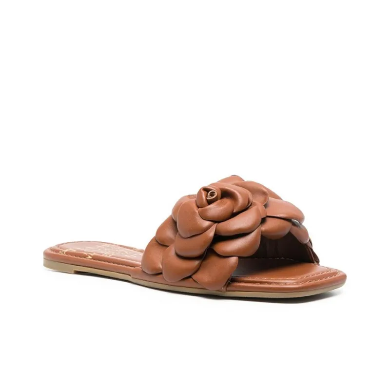 Valentino Atelier Slip-Resistant Slide Slippers Women's Brown-1