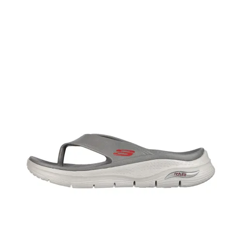 Skechers Arch Fit Slide Slippers Men Gray