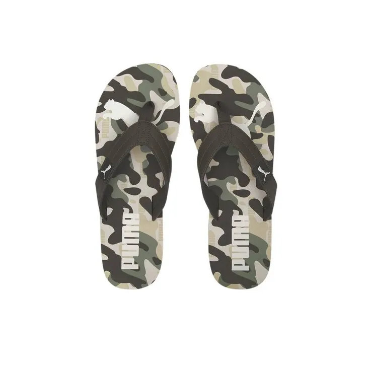 PUMA Cozy Flip Rebfl Sandals Black/Green-2