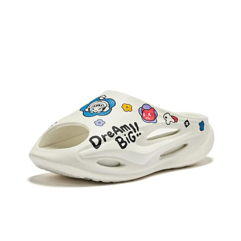 HONOR OF KINGS x Erke Zhijing 1.0 Quiet Slide Slippers Men's White-2