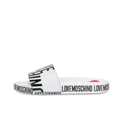 LOVE MOSCHINO Slide Slippers Women's White