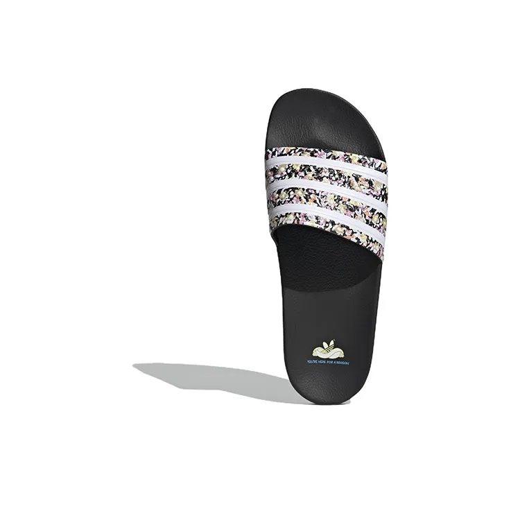 Adidas Adilette Slide 'You're Here For A Reason Black'-4