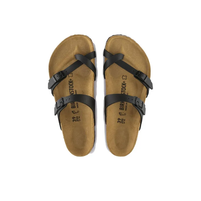 Birkenstock Mayari Birko Flor Narrow Fit 'Black'-1