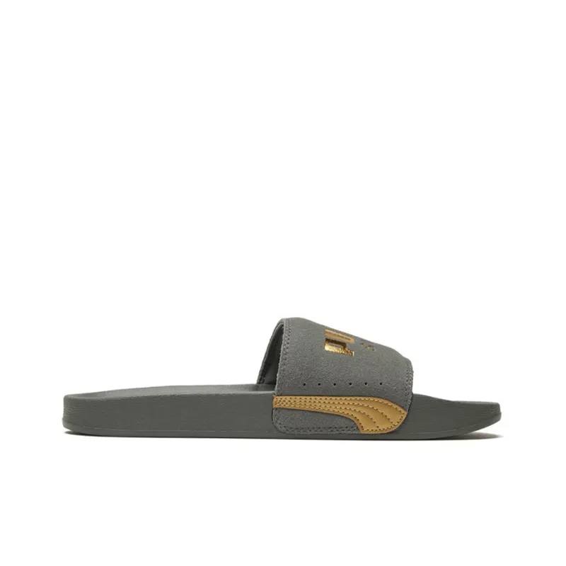 PUMA Leadcat Ftr Suede Classic Slide Grey/Gold-1