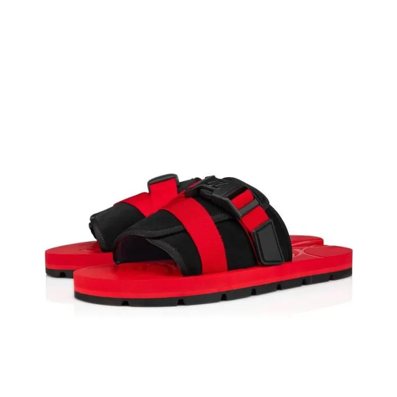 CL LUBOTING Slide Slippers Men's Red-2