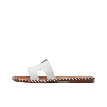 HERMES Oran Quick Dry Slide Slippers Women's White