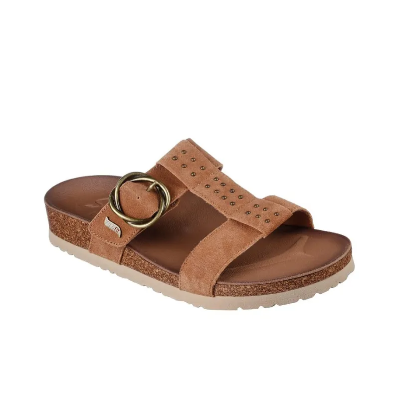 Skechers ARCH FIT GRANOLA Rubber Sole Slippers Women's Dark Coffee-2