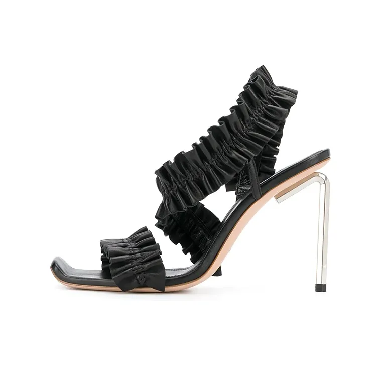 OFF WHITE Allan Ruffle Sandals Women's-0