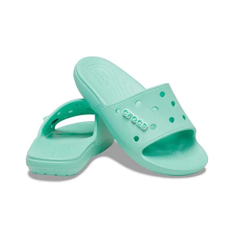 Crocs Classic Clog Slide Slippers Unisex Light Grass Green-3