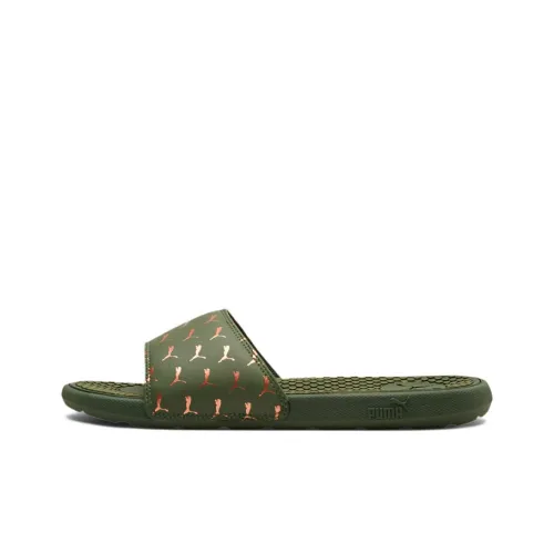 PUMA Cool Cat Slide Slippers Women's Green