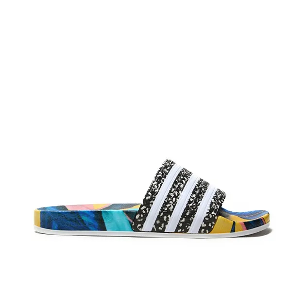 Adidas Adilette Slides The Farm Tropical Leaf Print Women's-1