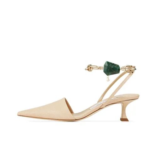 Jimmy Choo Rue High Heels Women's Barley-Colored