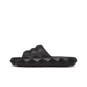 Valentino Roman Stud Turtle Slide 'Nero'