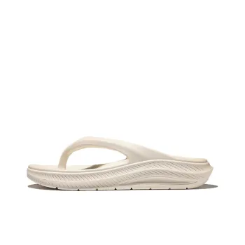 FILA Fong Song Platform Flip Flops Unisex Beige Korean Version