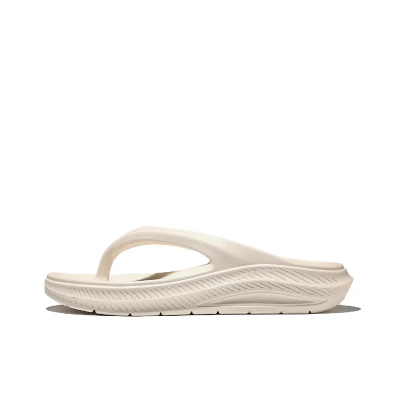 FILA Fong Song Platform Flip Flops Unisex Beige Korean Version-0