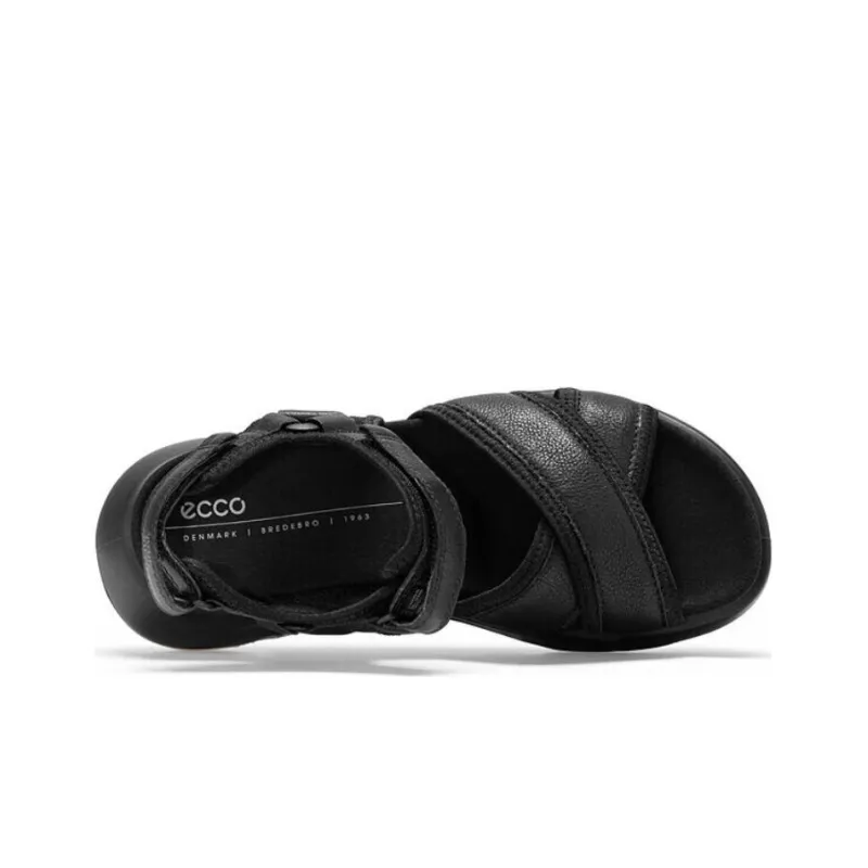 Ecco Tide Fun Stylish Sandals Women's Black-4