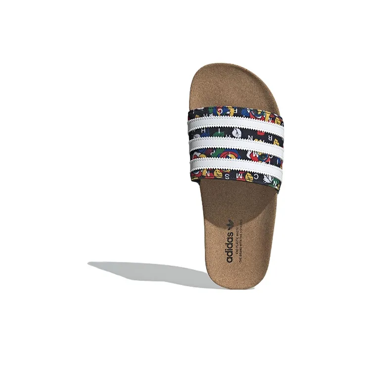 Adidas Rich Mnisi Adilette 'Core Black /Cloud White/Supplier Colour' Slides Women's-4