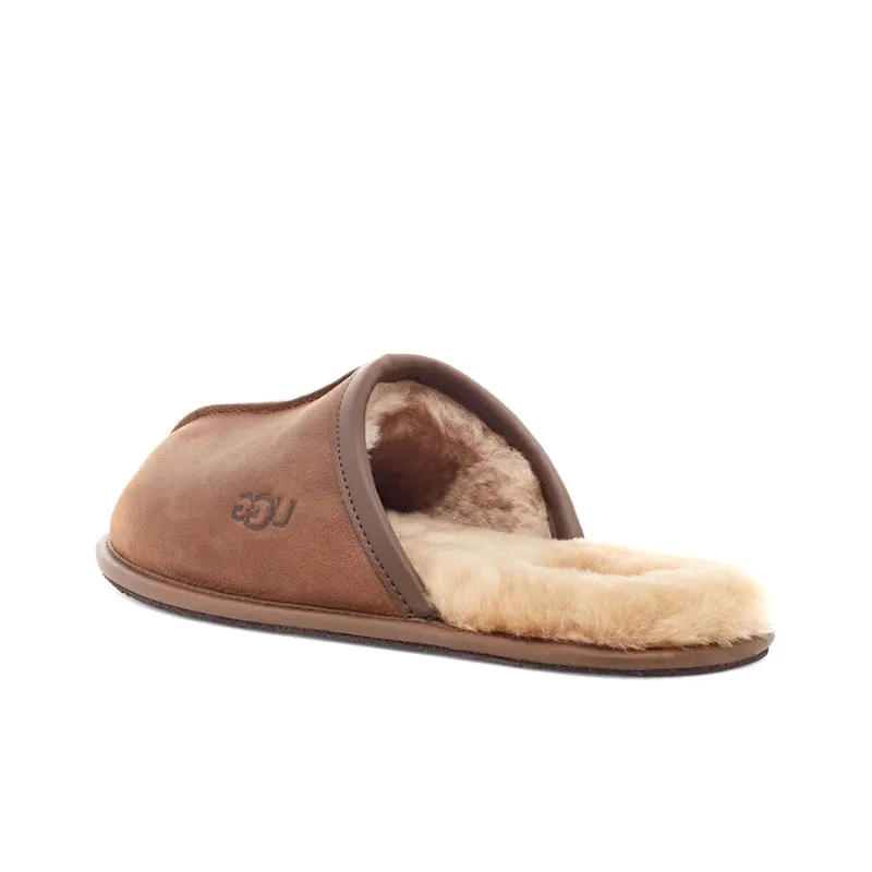 UGG Scuff Leather Slipper Tan-2