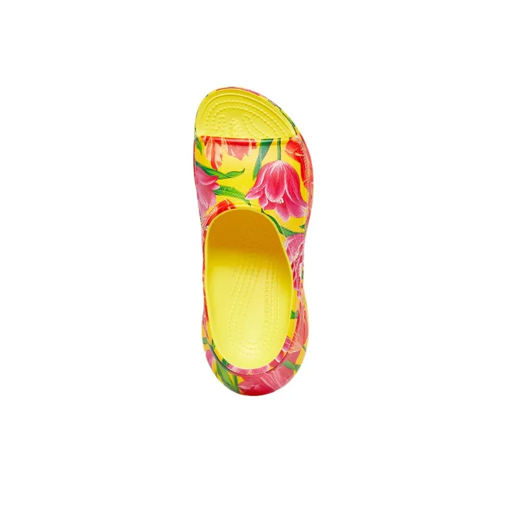 Balenciaga Pool Slide Sandals X Crocs 'Tulip Print Multi' Women's-3