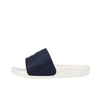 MLB Slipper Rubber Sole Slide Slippers Unisex Beige Blue