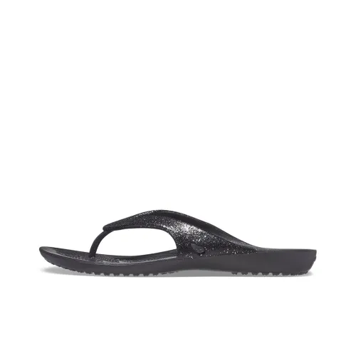 Crocs Kadee Ii Light Cozy Flip Flops Unisex Black