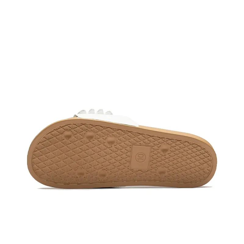 Disney x LiNing Quiet Slide Slippers Men's Champagne White-3