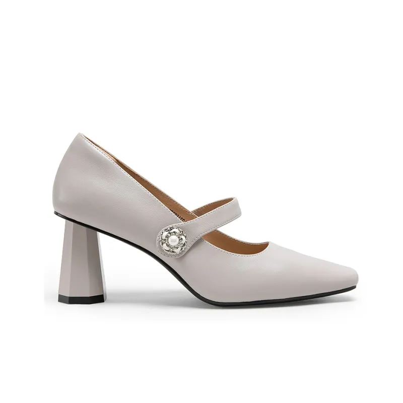 C°BANNER Chunky Heel High Heels 7cm Women's-7