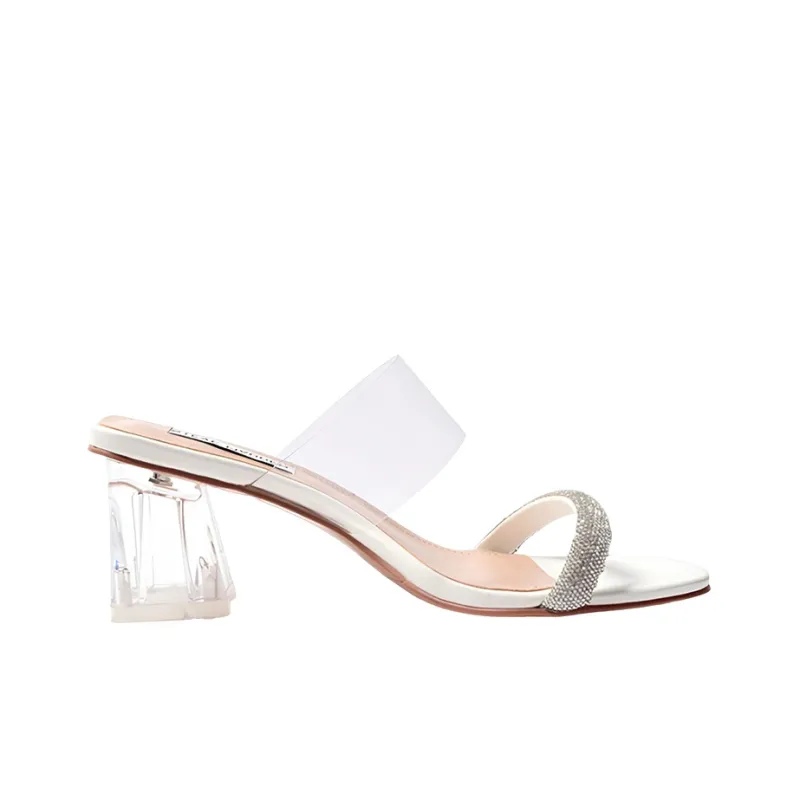 STEVE MADDEN Slide Slippers Women's Ecru-1