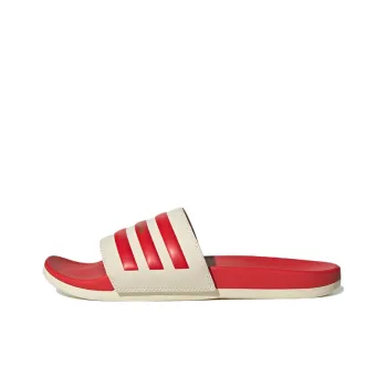Adilette Adidas Comfort Slide 'Wonder White Vivid Red'