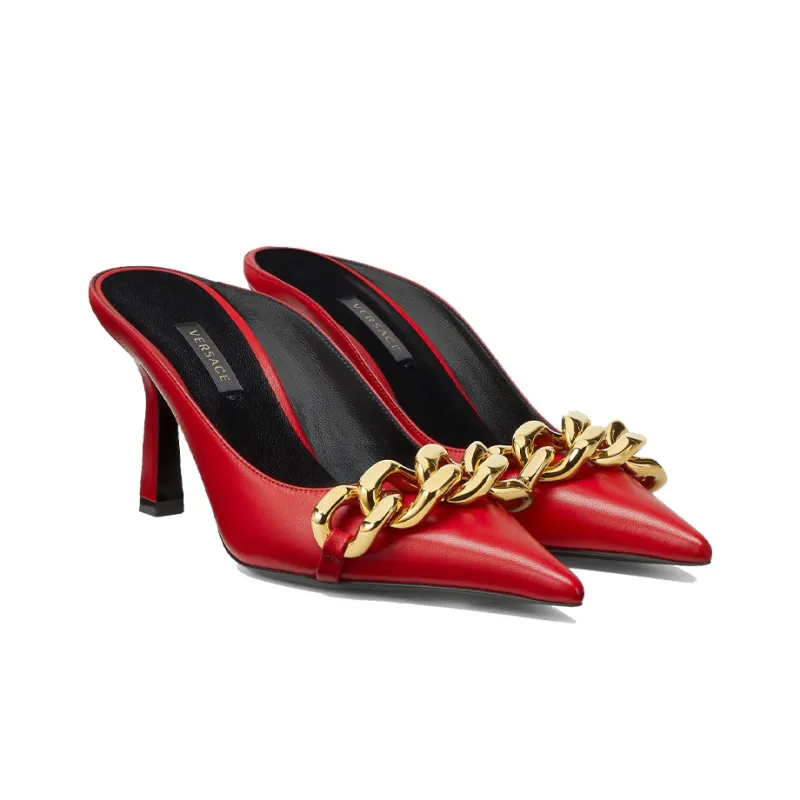 VERSACE Other Wrap-toe Slippers Women's Red-2