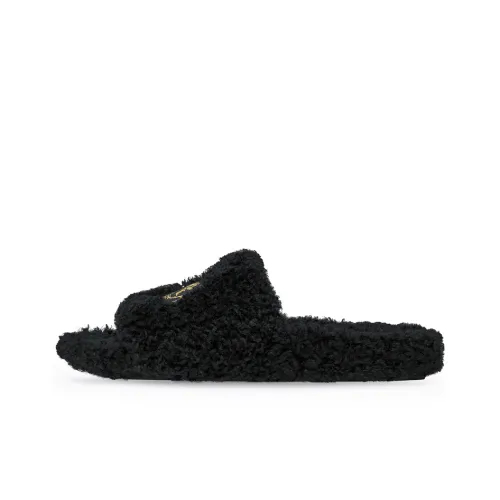 Balenciaga Furry Slides Women's