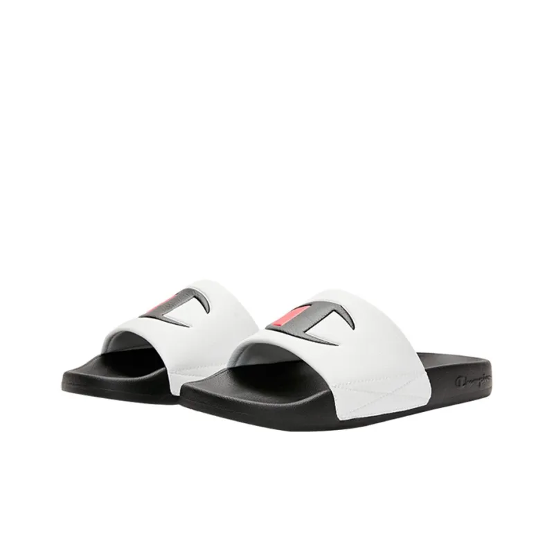 Champion Campus Slide Slippers Unisex Black White-2