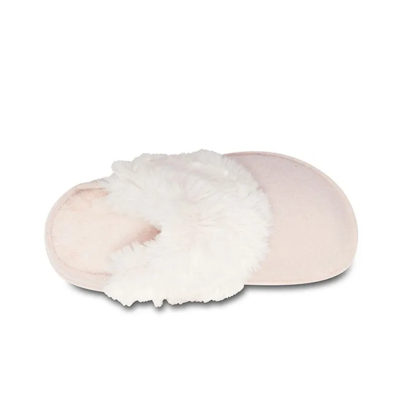 Crocs Mule Fur Slippers 'Pink' Women's-2