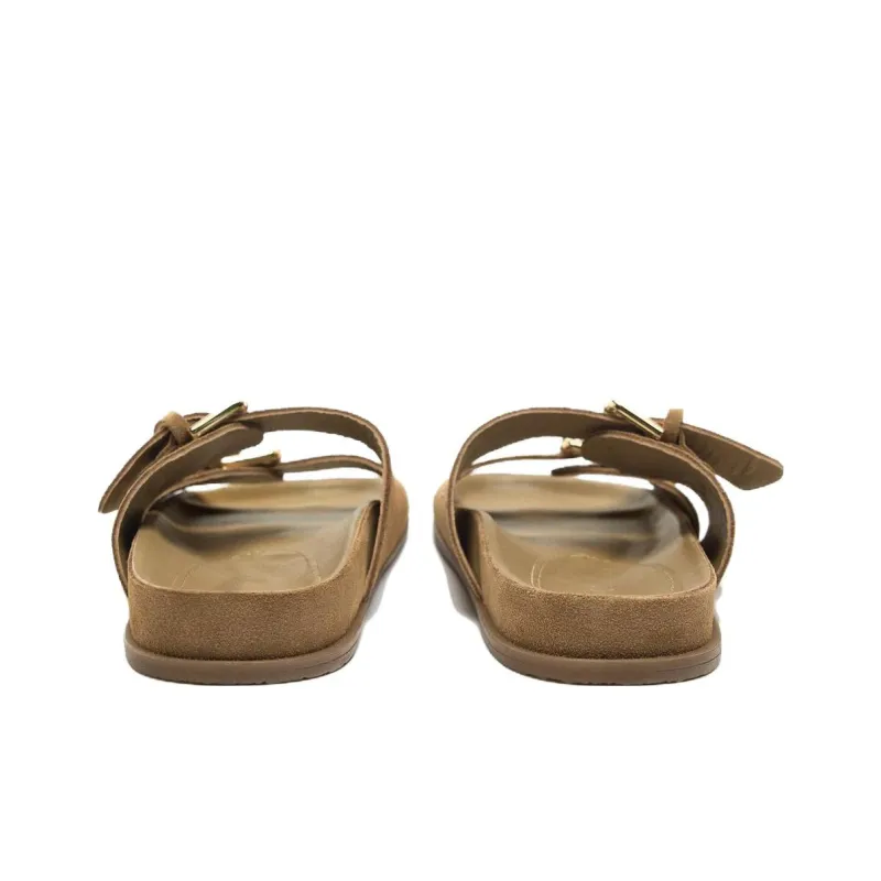 ZARA Rubber Sole Quiet Slide Slippers Women's Sandy Brown-4
