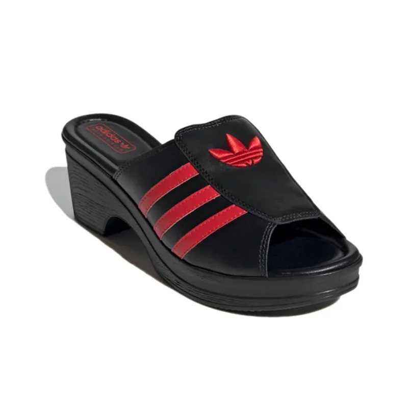 Adidas Trefoil Mules Lotta Volkova Black Red Women's-2