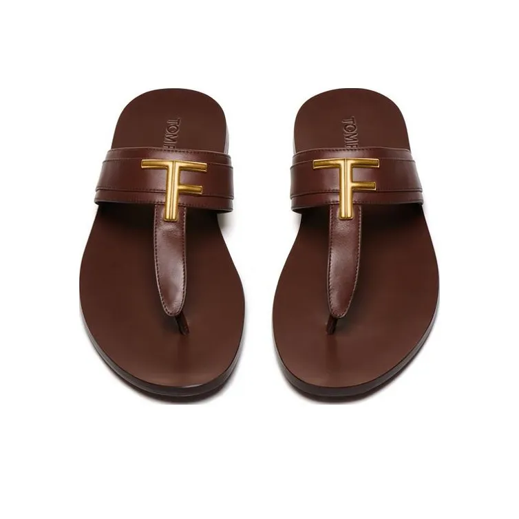 TOM FORD Flip Flops Men's Brown-2
