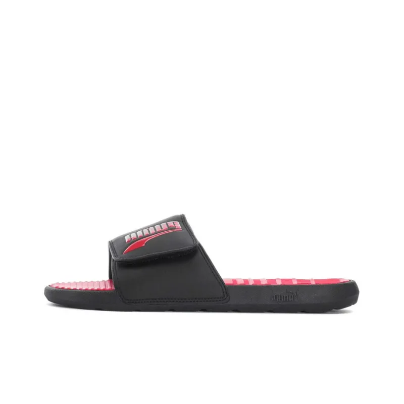 Puma Cool Cat Formstrip Slides 'Black High Risk Red'-0