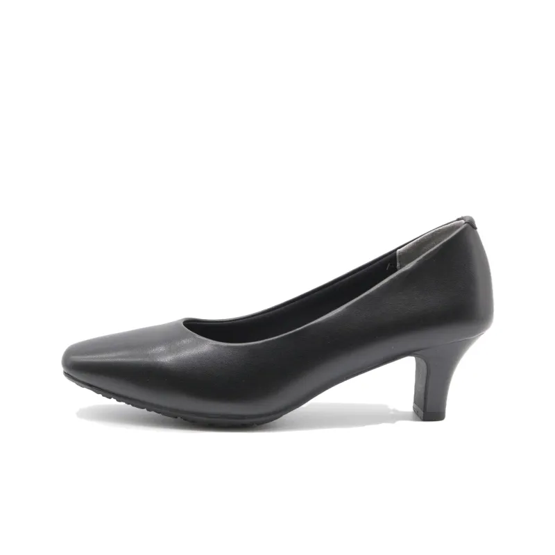 Asics Block Heel High Heels 5.5cm Women's Black-0