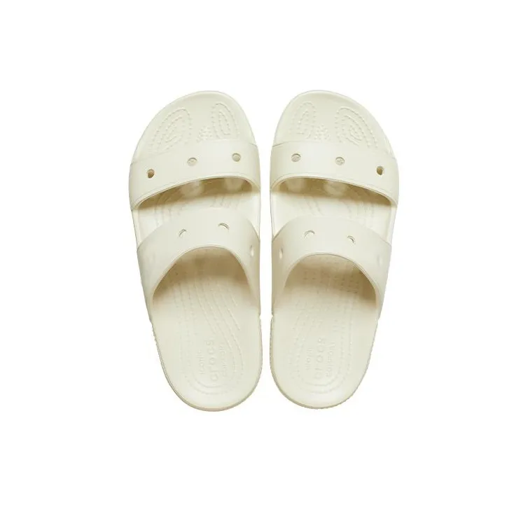 Crocs Classic Double Band Slide Sandals Bone-3