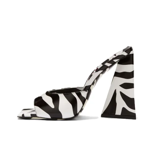 The Attico Devon Zebra Pattern Sandals Women's
