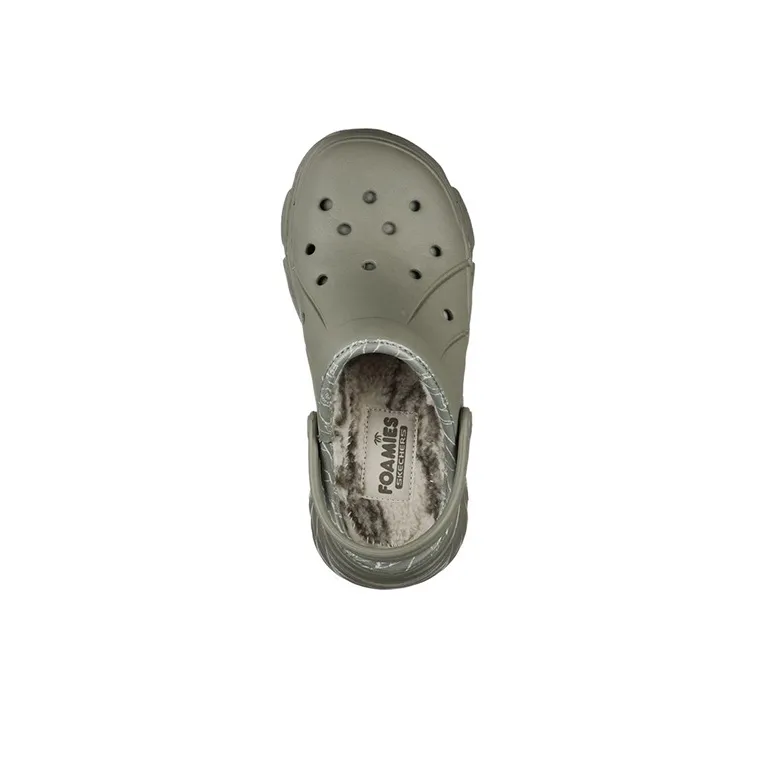 Skechers Max Cushioning Rubber Sole Slip Resistant Slide Slippers Women's Green-3
