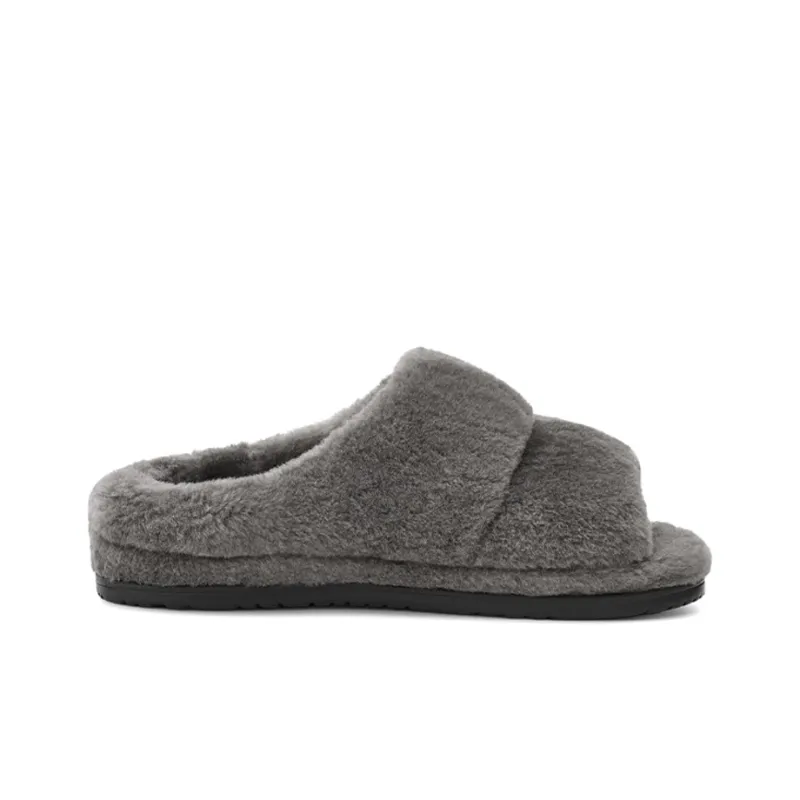 UGG Rubber Sole Slide Slippers Men's Charcoal Gray-1