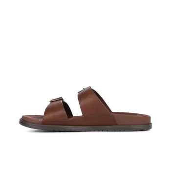 UGG Wainscott Buckle Slide Slide Slippers Men Burgundy