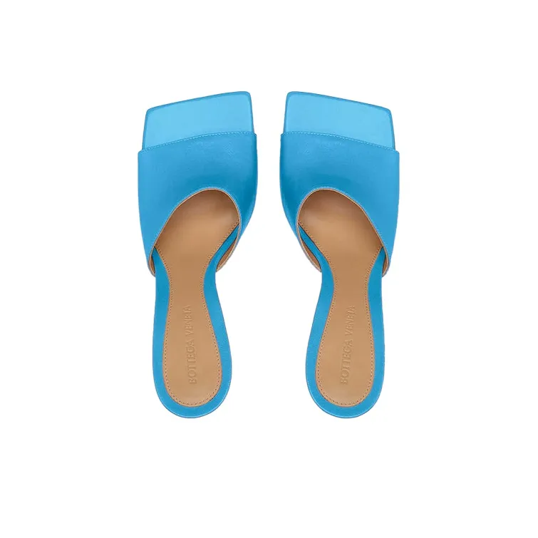Bottega Veneta Stretch Stylish Sandal 9cm Women's Sky Blue-3