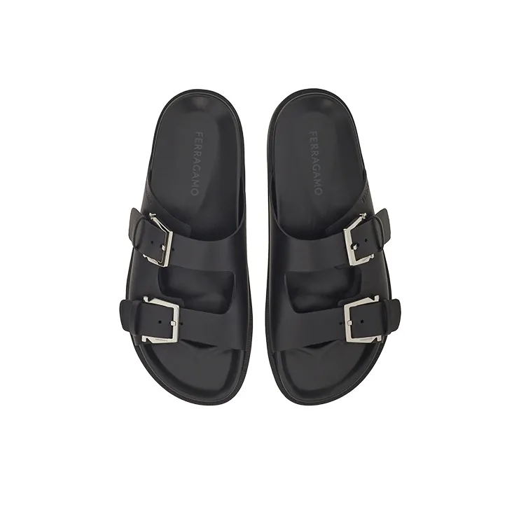 FERRAGAMO Double-buckle Strap Sandals-2