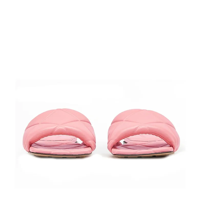Bottega Veneta Lido Flat Sandal Pink Women's-3
