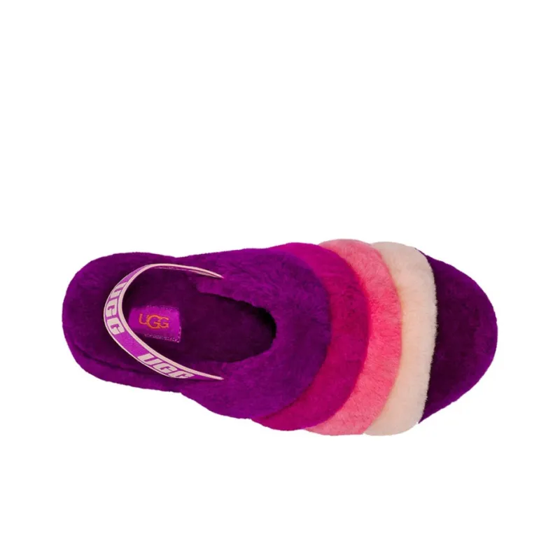 UGG Fluff Yeah Slide Berrylicious Multi Women's-3