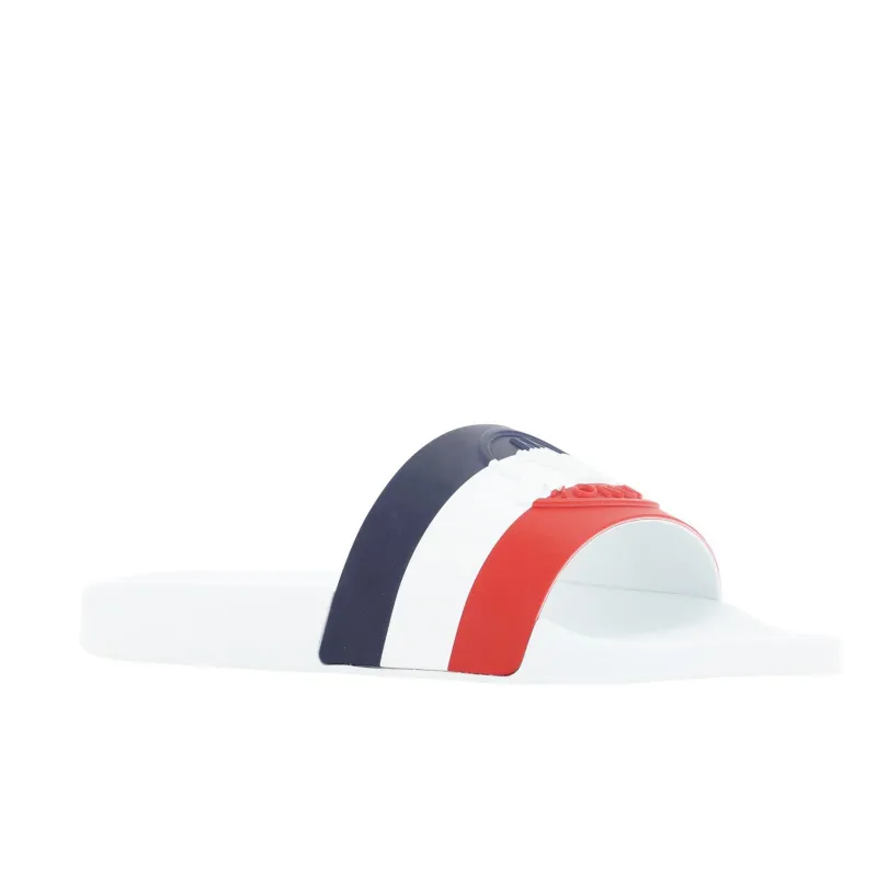 Moncler Rubber Sole Slide Slippers Men's White-2
